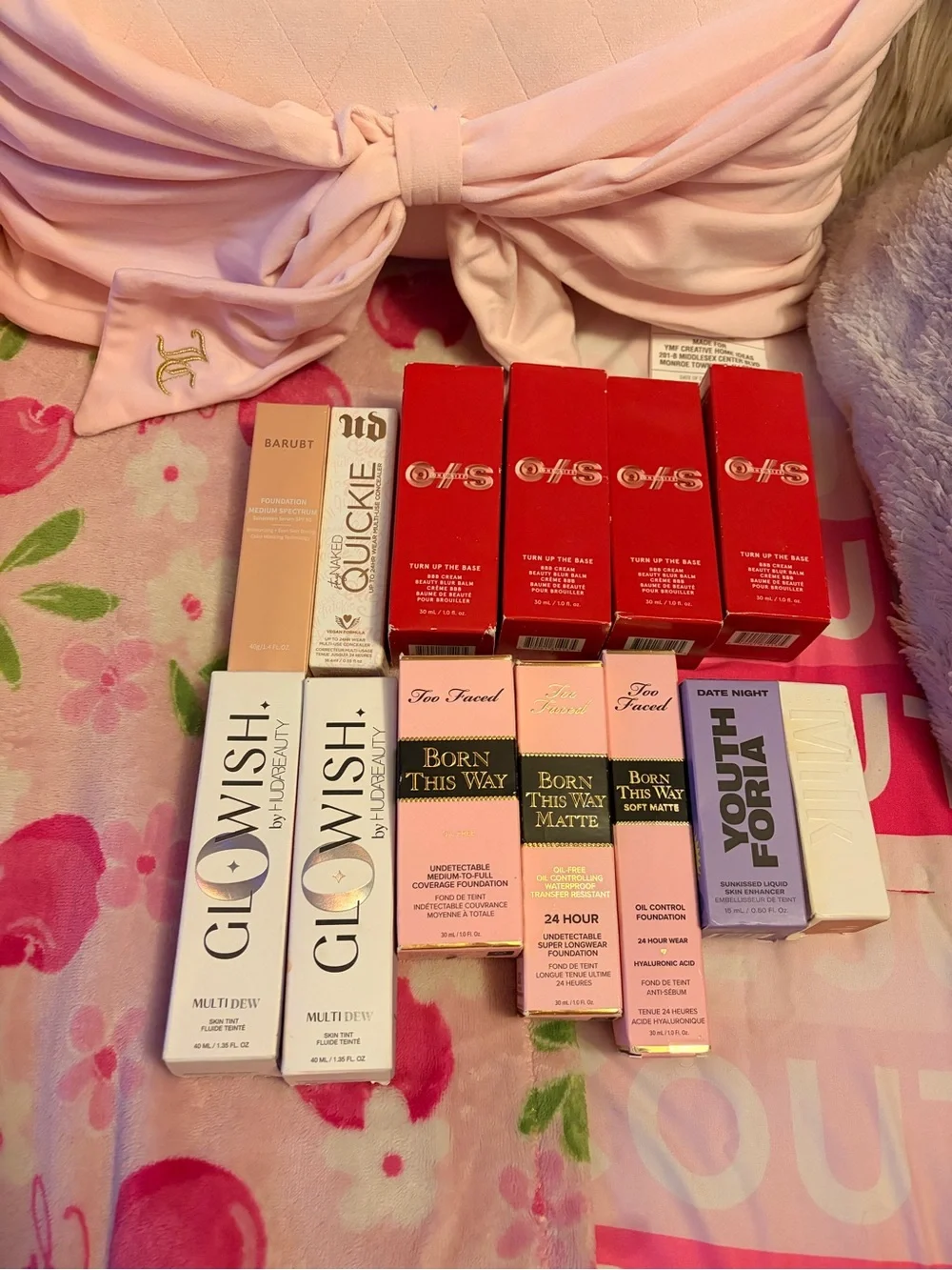 Assorted foundations and skin tint and bb cream